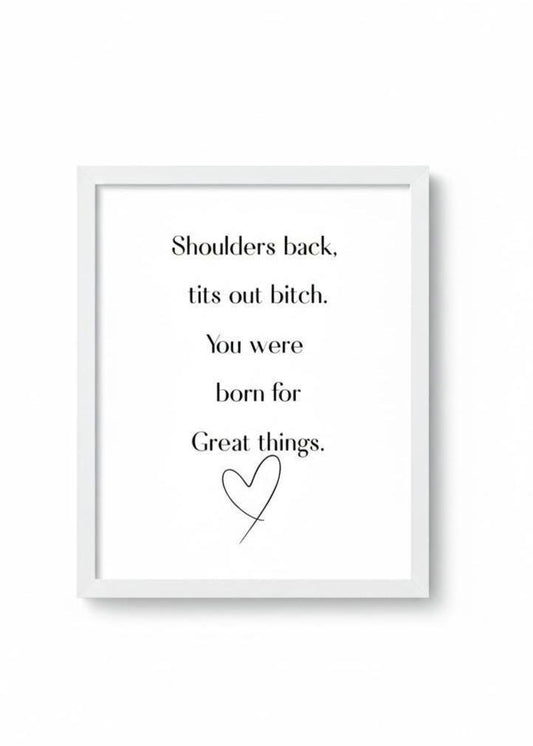 A4 poster Quote Art | motivation Print | Modern Wall Decor | women empowering