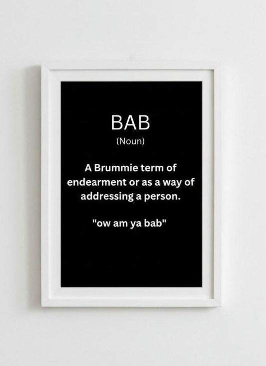 Funny 'ow am ya' A4 Print: Brummie Home Decor