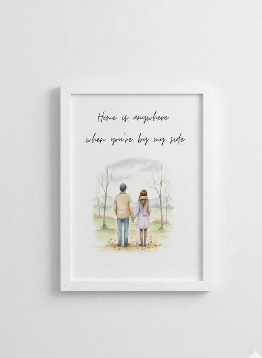 A4 poster Quote Art | couple Print | Modern Wall Decor | parter poster | valentine gift